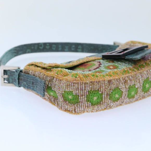 FENDI Mamma Baguette Shoulder Bag Beads Multicolor Auth yk8154A - Picture 16 of 16